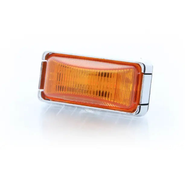 Optronics Snap-On Replaceable Lens Clearance Light MCL91AB - Chrome Led Mark Mini Amber