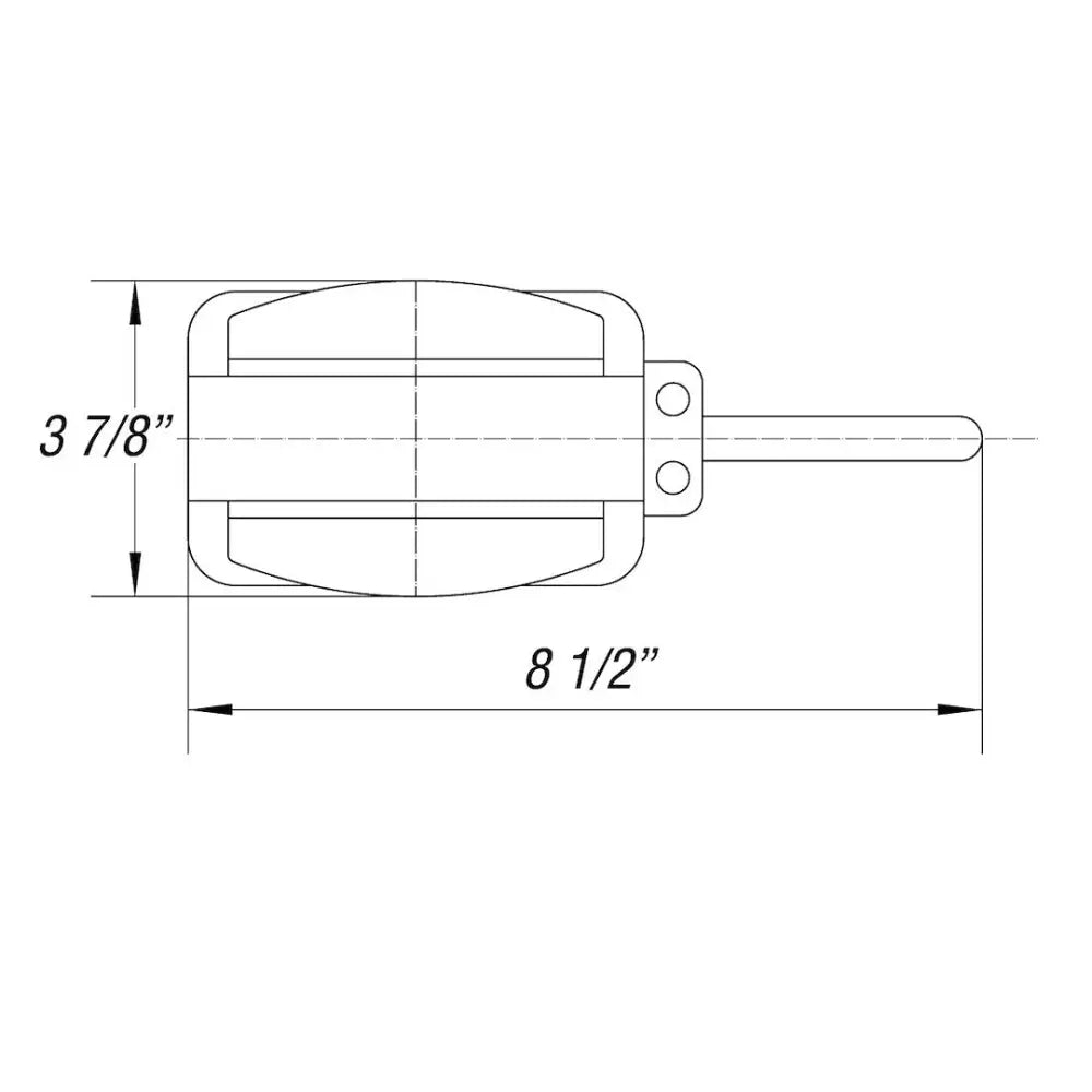 Optronics Two-Wire Design Trailer Light BA44FNLP - Lite LH MC44 Wired Fender Assy