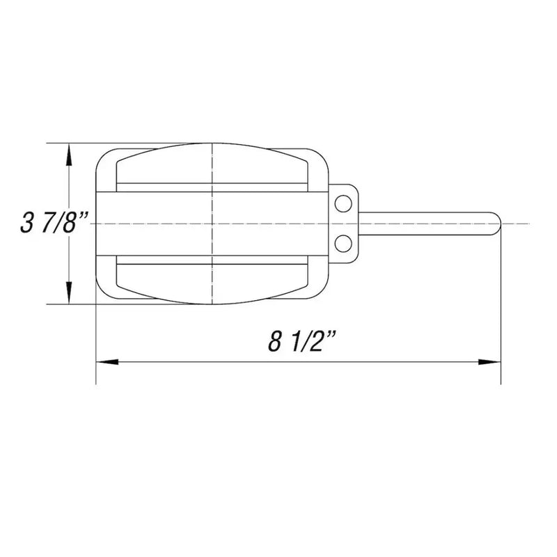 Optronics Two-Wire Design Trailer Light BA44FNLP - Lite LH MC44 Wired Fender Assy