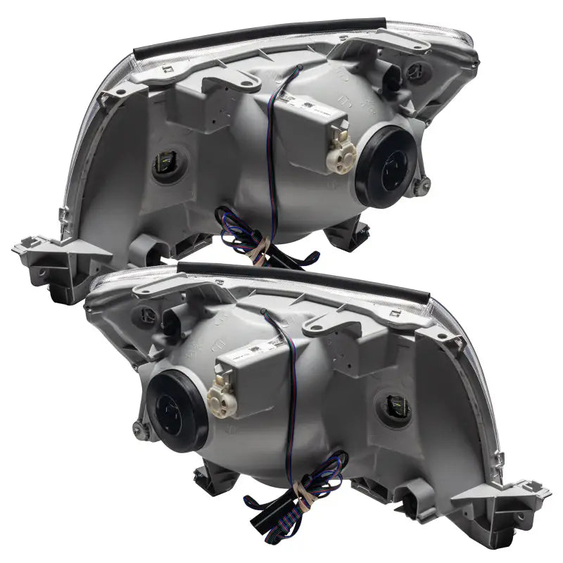 Gray car headlights for Toyota Tacoma with SMD LED tech and ColorSHIFT features