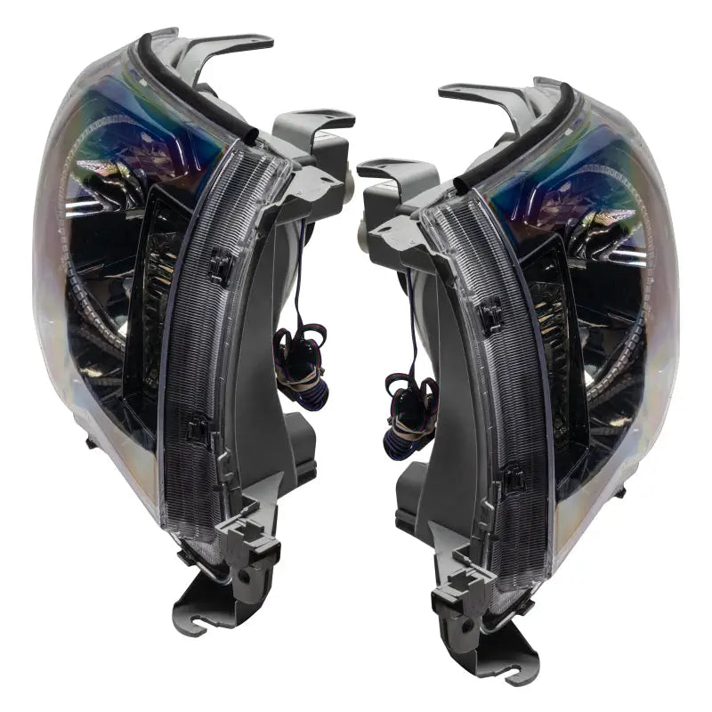 Pair of automotive headlights for Toyota Tacoma SMD with Black ColorSHIFT finish