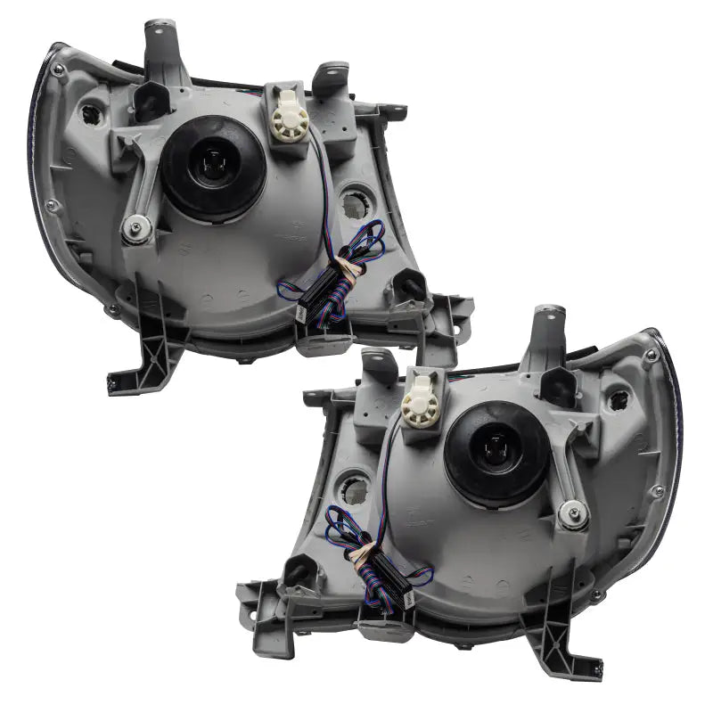 Pair of gray car headlights for Toyota Tacoma SMD ColorSHIFT without controller