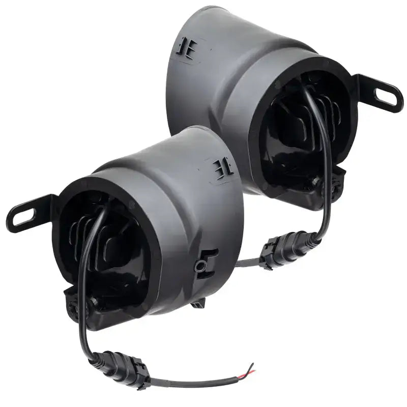 Black fog lights for Toyota Tundra with high powered LED fog upgrade