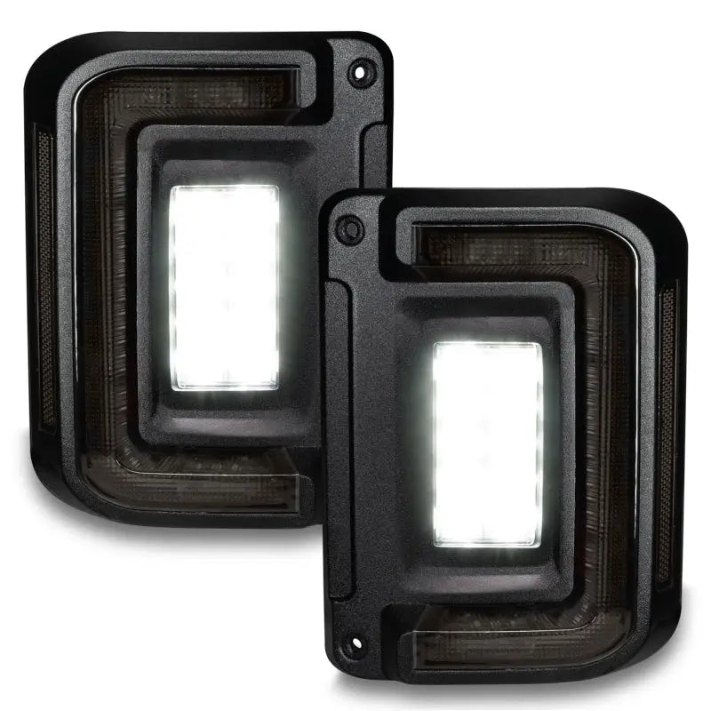 Oracle 07-17 Jeep Wrangler JK Flush Mount LED Tail Lights - Tinted - Truck & Automotive