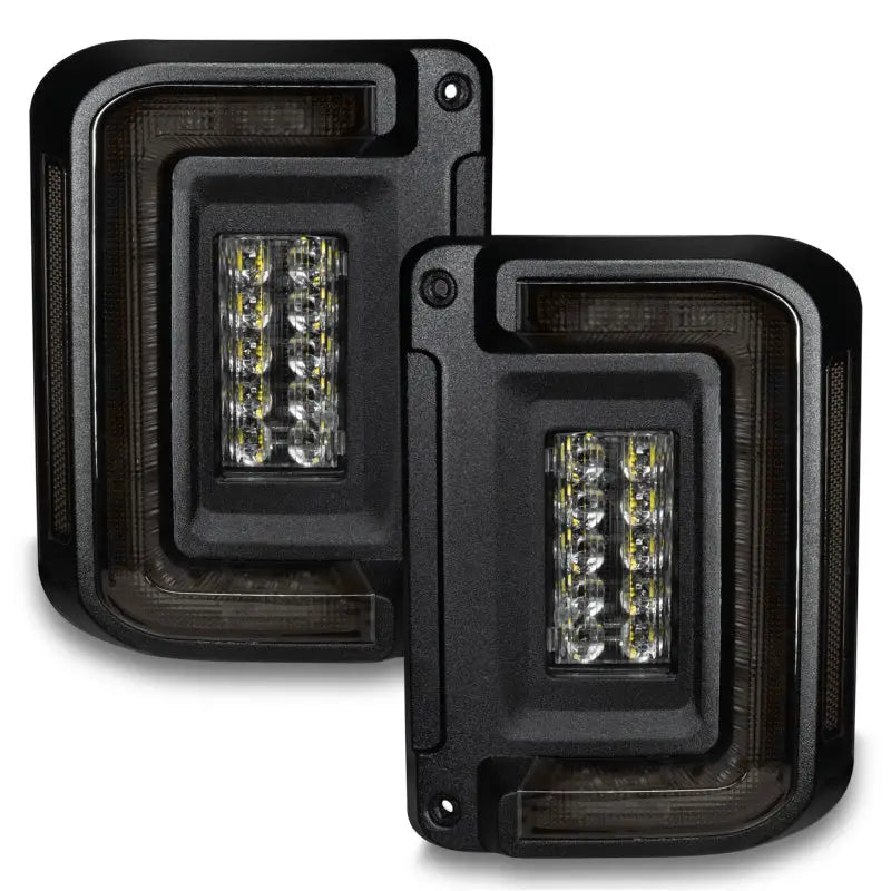 Oracle 07-17 Jeep Wrangler JK Flush Mount LED Tail Lights - Tinted - Truck & Automotive