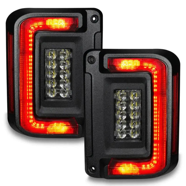 Oracle 07-17 Jeep Wrangler JK Flush Mount LED Tail Lights - Tinted - Truck & Automotive