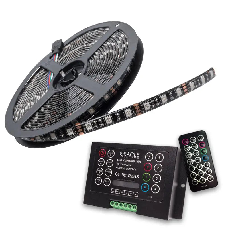 LED light strip kit with controller and remote for Oracle 0in RGB Flex Strip System