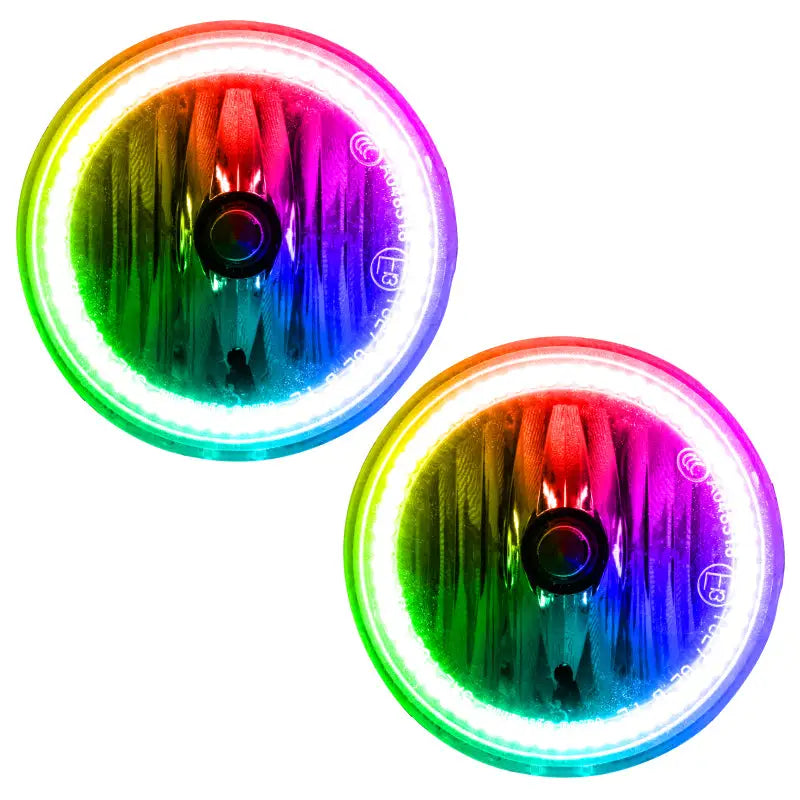 Rainbow-colored fog lights for Dodge Durango Oracle 11-13, pre-assembled fog lights
