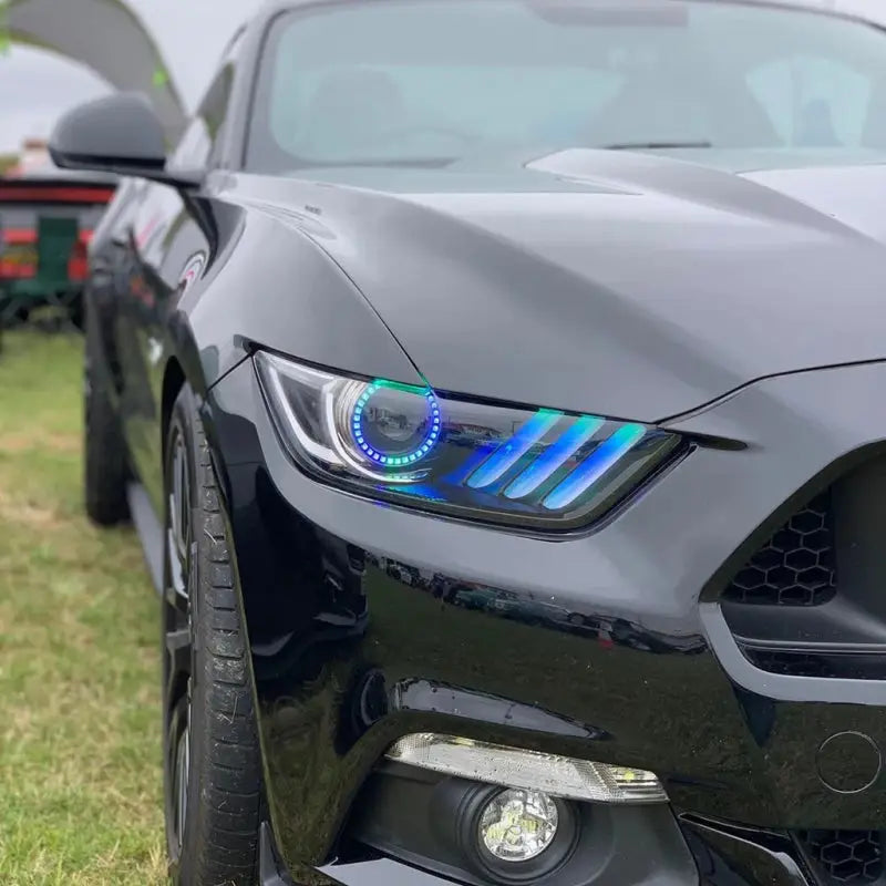 ORACLE Lighting 1335-332 Oracle 15-17 Ford Mustang V6/GT/Shelby Dynamic DRL Upgrade w/ Halo Kit - ColorSHIFT - Dynamic
