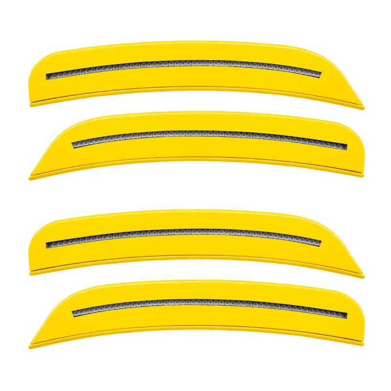 Yellow banana slicers shown with Dodge Charger Oracle 15-21 concept sidemarker set