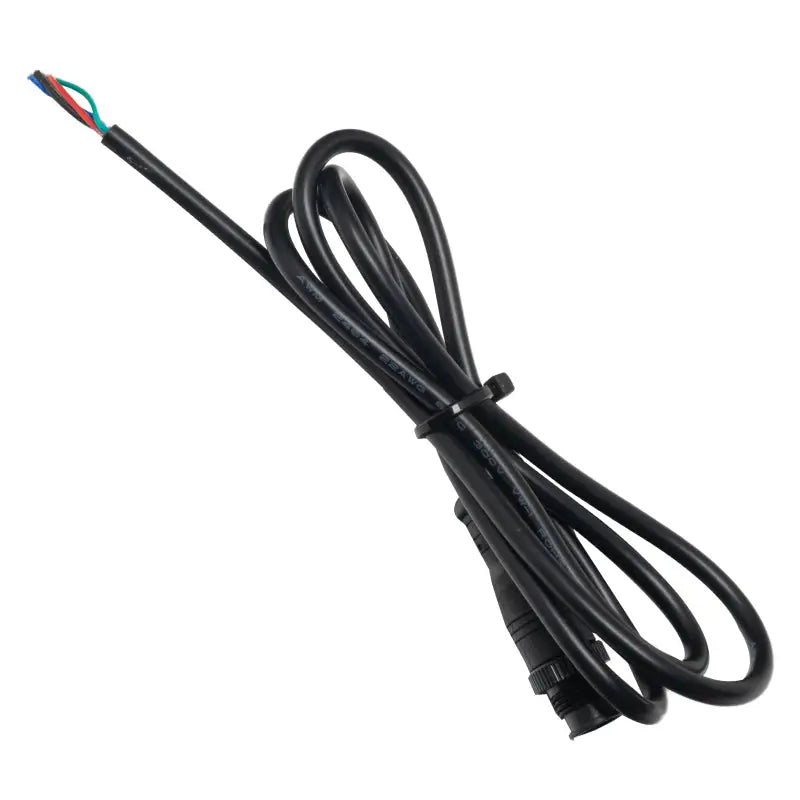 Black cable with exposed colorful wires for Toyota Supra RGB+A DRL upgrade kit