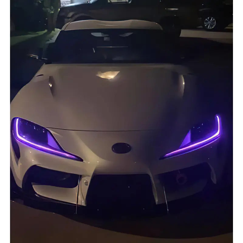 ORACLE Lighting 1400-504 Oracle 20-21 Toyota Supra GR RGB+A Headlight DRL Upgrade Kit - ColorSHIFT w/ Simple Controller