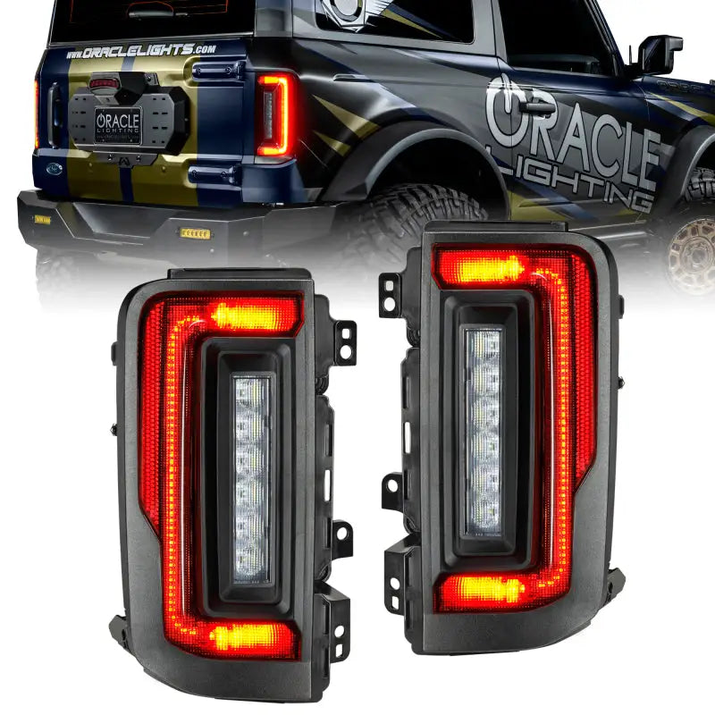 Oracle 21-23 Ford Bronco Flush Style LED Taillights - Tinted - Truck & Automotive
