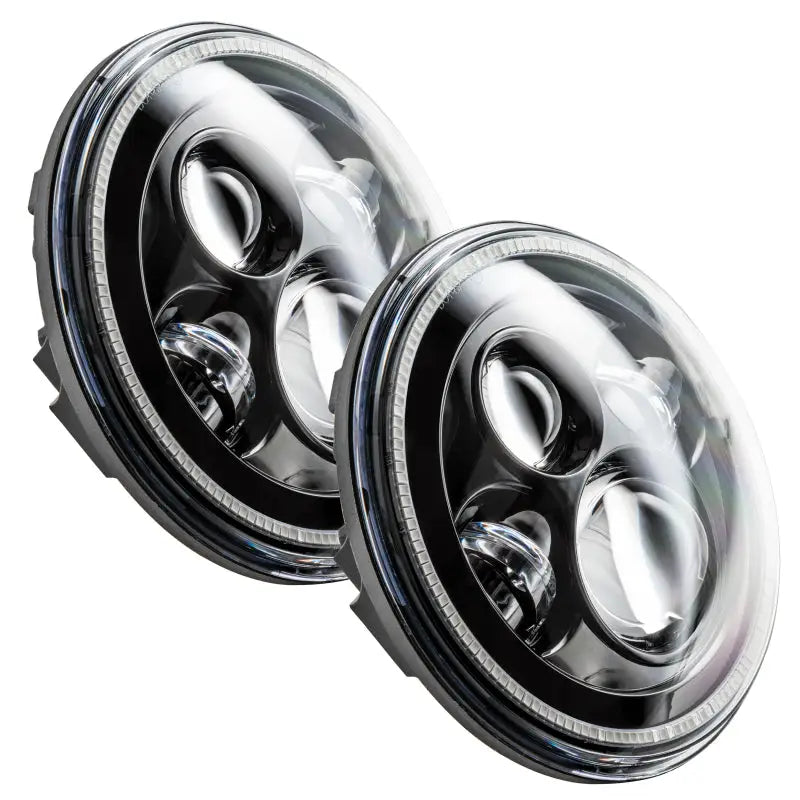 Pair of round LED headlights from Oracle 7in High Powered LED Headlights collection