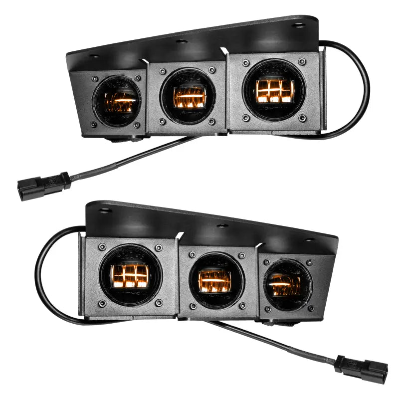 Oracle High 21-22 Ford Bronco Triple LED Fog Light kit for Steel Bumper - Truck & Automotive