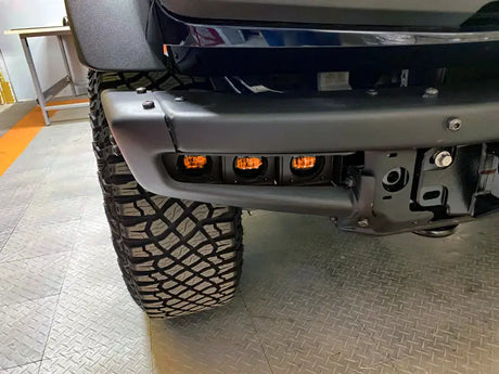 Oracle High 21-22 Ford Bronco Triple LED Fog Light kit for Steel Bumper - Truck & Automotive