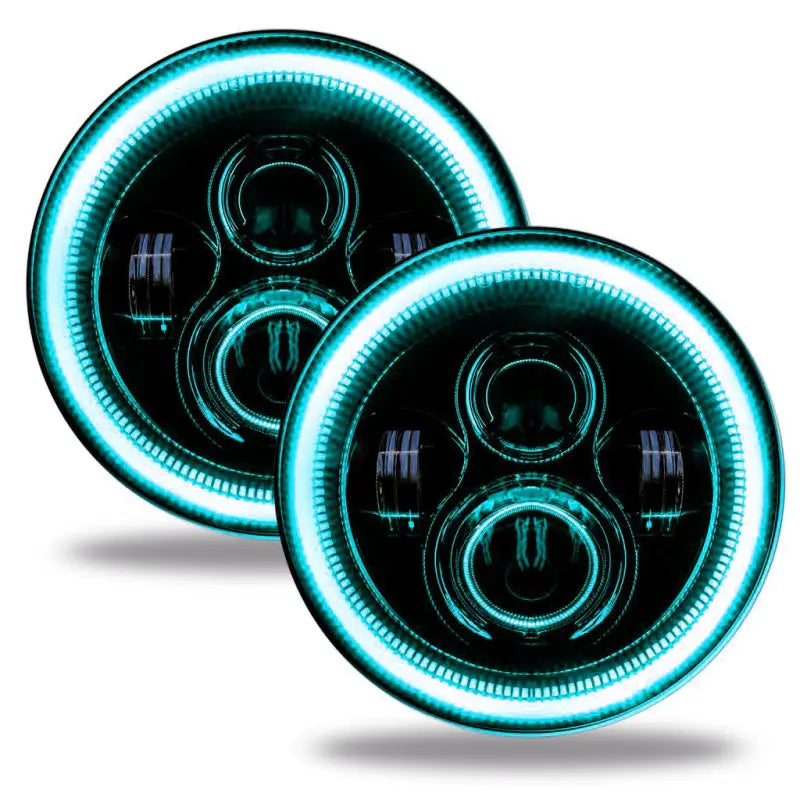 Oracle Jeep Wrangler JL/Gladiator JT 7in. High Powered LED Headlights (Pair) - Dynamic - Truck & Automotive