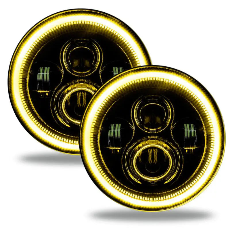 Oracle Jeep Wrangler JL/Gladiator JT 7in. High Powered LED Headlights (Pair) - Dynamic - Truck & Automotive