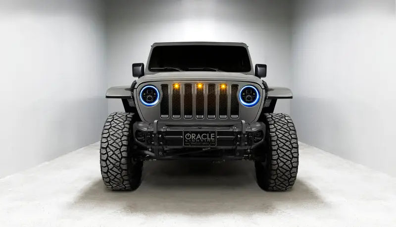 Oracle Jeep Wrangler JL/Gladiator JT 7in. High Powered LED Headlights (Pair) - Dynamic - Truck & Automotive
