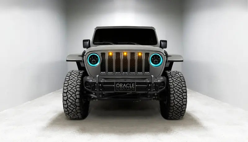Oracle Jeep Wrangler JL/Gladiator JT 7in. High Powered LED Headlights (Pair) - Dynamic - Truck & Automotive