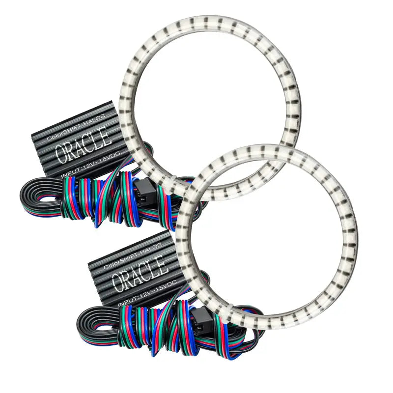 ORACLE Lighting 1215-333 Oracle Jeep Wrangler JL/Gladiator JT LED Surface Mount Fog Light Halo Kit - ColorSHIFT