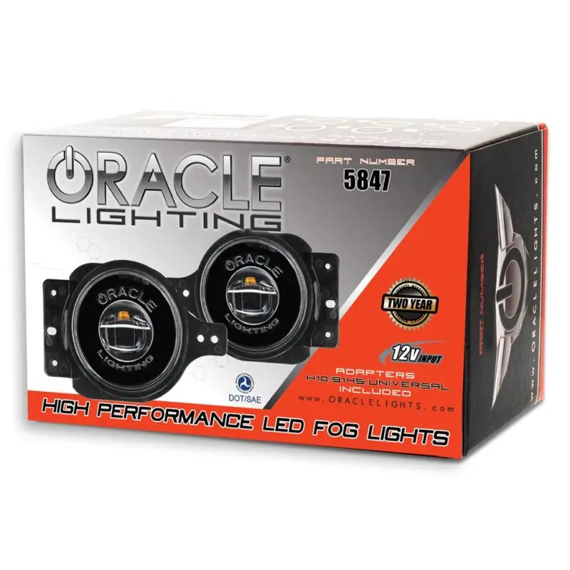 ORACLE Lighting 5847-504 Oracle Jeep Wrangler JL/Gladiator JT Sport High Performance W LED Fog Lights - No Halo