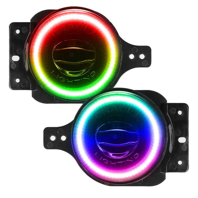 ORACLE Lighting 5847-334 Oracle Jeep Wrangler JL/JT Sport High Performance W LED Fog Lights - ColorSHIFT w/o Controller
