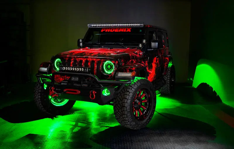 Oracle Jeep Wrangler JL/JT Sport High Performance W LED Fog Lights - ColorSHIFT w/o Controller - Truck & Automotive