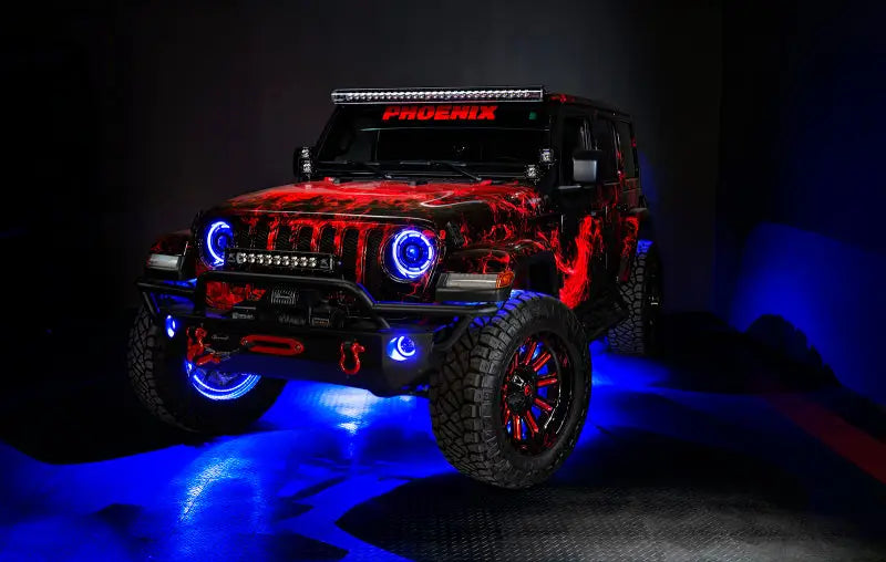 Oracle Jeep Wrangler JL/JT Sport High Performance W LED Fog Lights - ColorSHIFT w/o Controller - Truck & Automotive