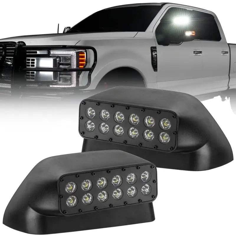 ORACLE Lighting 17-22 Ford Super Duty LED Off-Road Side Mirror Ditch Lights 6000K for Ford Superduty Models (F250, F350, F450, F550)