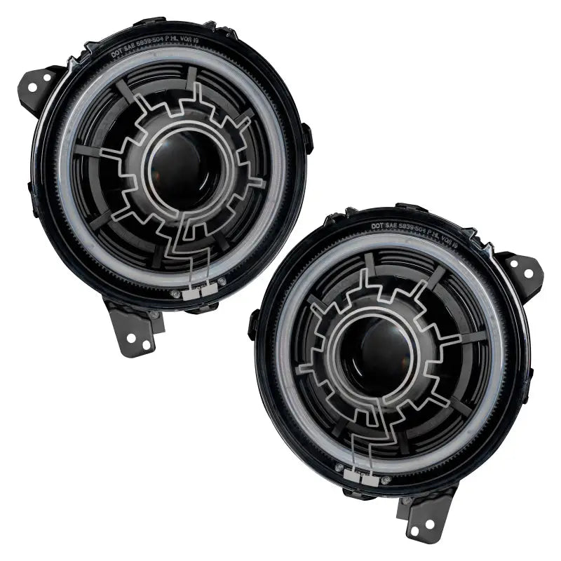 Oracle Lighting 18-22 Jeep Wrangler JL / 20-22 Gladiator JT Oculus Bi-LED Projector Headlights - Truck & Automotive