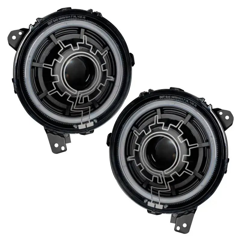 Oracle Lighting 18-22 Jeep Wrangler JL / 20-22 Gladiator JT Oculus Bi-LED Projector Headlights - Truck & Automotive
