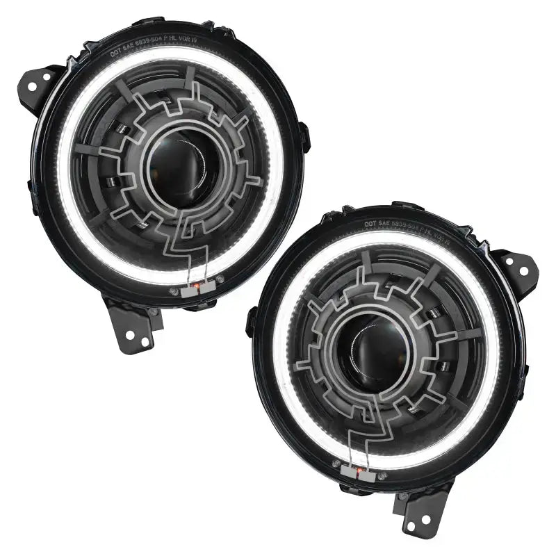 Oracle Lighting 18-22 Jeep Wrangler JL / 20-22 Gladiator JT Oculus Bi-LED Projector Headlights - Truck & Automotive