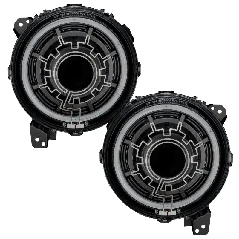 Oracle Lighting 18-22 Jeep Wrangler JL / 20-22 Gladiator JT Oculus Bi-LED Projector Headlights - Truck & Automotive