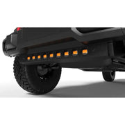 a close up of a vehicle on a white background