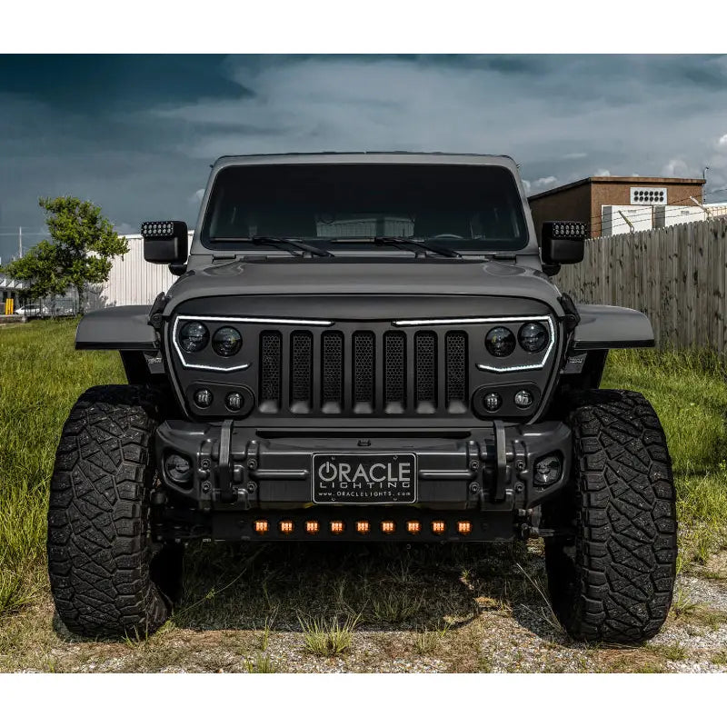 ORACLE Lighting 5883-005 ORACLE Lighting 18-22 Jeep Wrangler JL/ 20-22 Gladiator JT Skid Plate w/ Integr LED Emitters - Amber