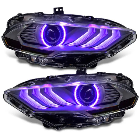 Oracle Lighting 18-23 Ford Mustang Dynamic ColorSHIFT LED Headlights - Black Series - Truck & Automotive