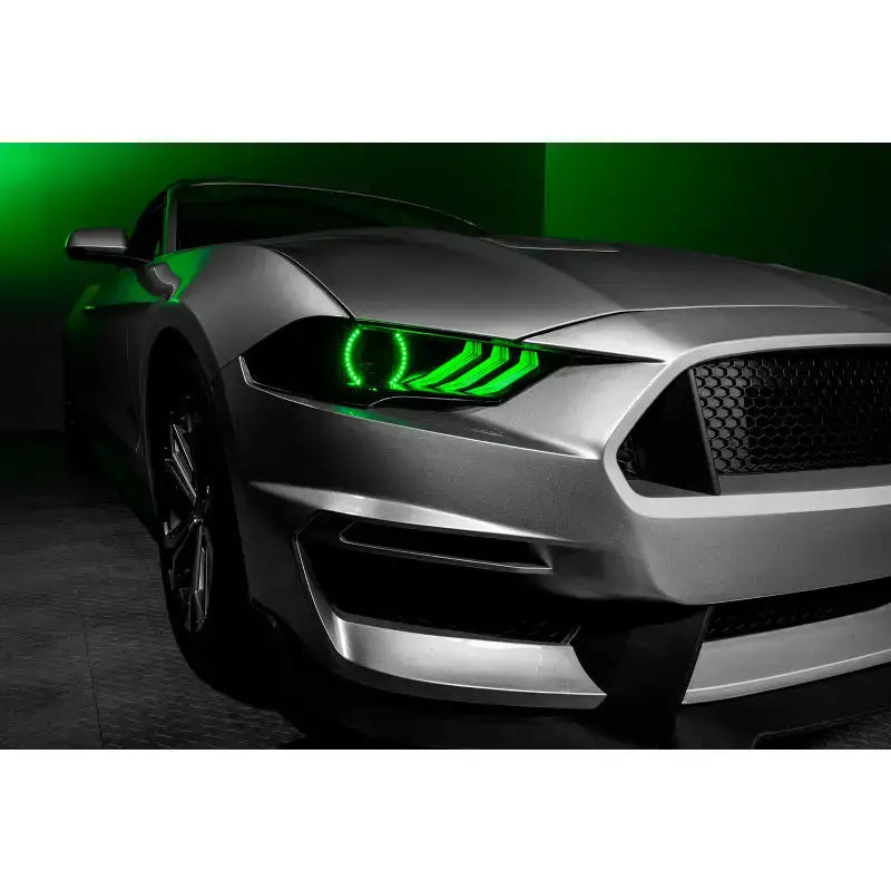 Oracle Lighting 18-23 Ford Mustang Dynamic ColorSHIFT LED Headlights - Black Series - Truck & Automotive