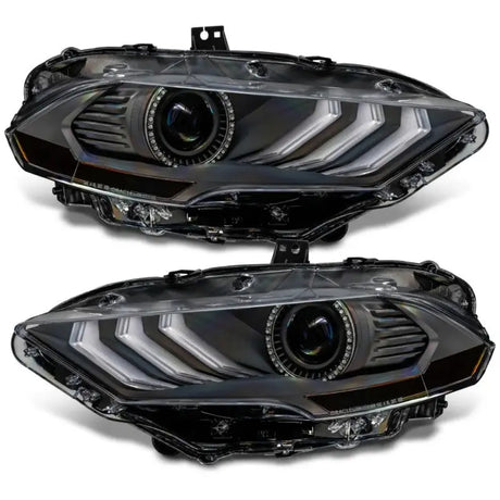 Oracle Lighting 18-23 Ford Mustang Dynamic ColorSHIFT LED Headlights - Black Series - Truck & Automotive