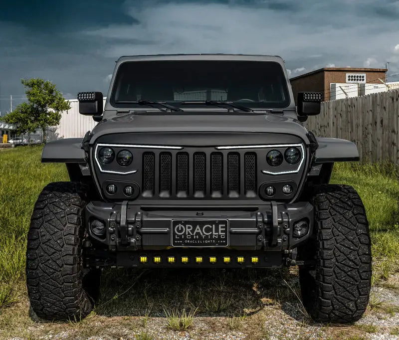 ORACLE Lighting 2019 + Jeep Wrangler JL / Gladiator JT Skid Plate w/ Integrated LED Emitters - Yellow - Truck &