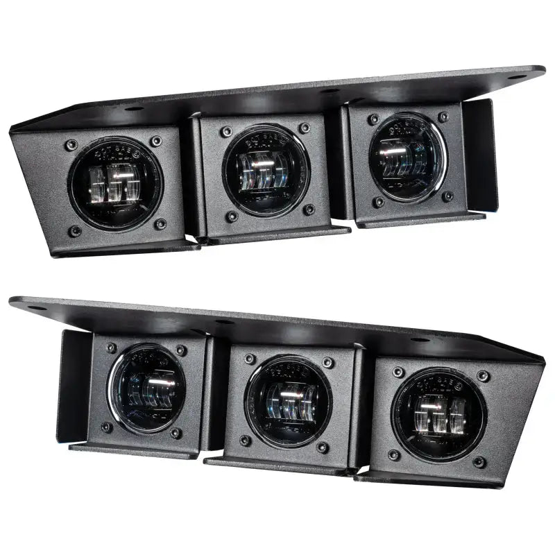Two sets of triple LED fog lights in the ORACLE Lighting Ford Bronco fog light kit