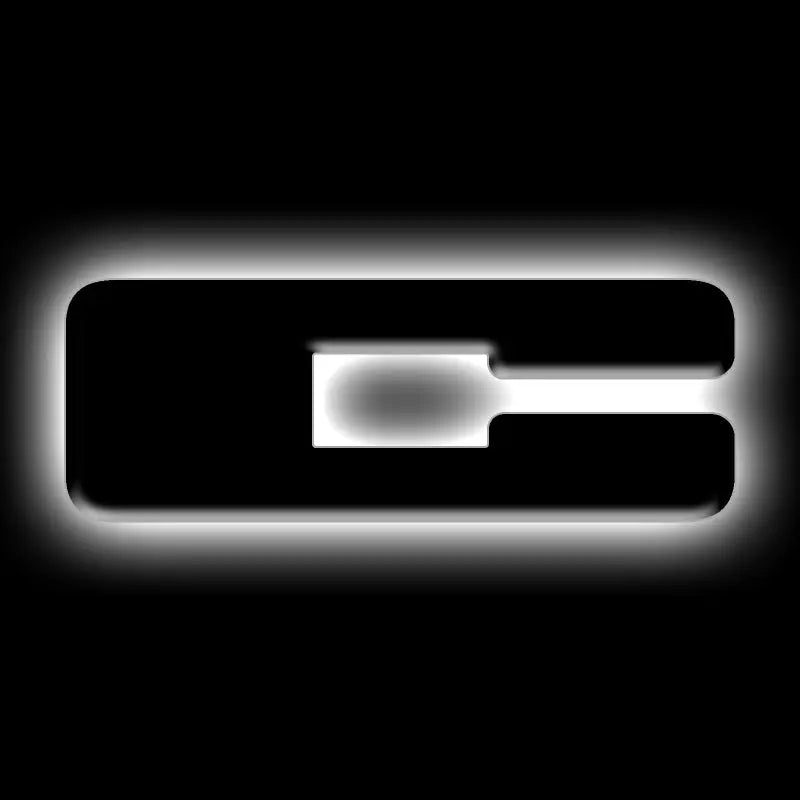 ORACLE Lighting 3141-C-001 ORACLE Lighting Universal Illuminated LED Letter Badges - Matte Black Surface Finish - C