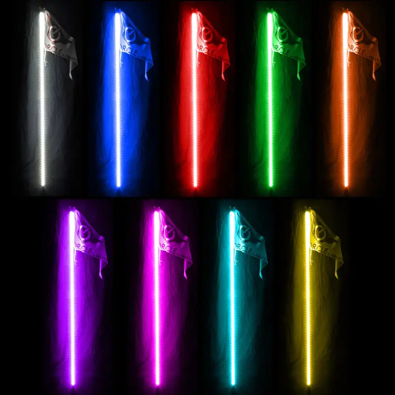Oracle Off-Road 6ft LED Whip - ColorSHIFT - Truck & Automotive