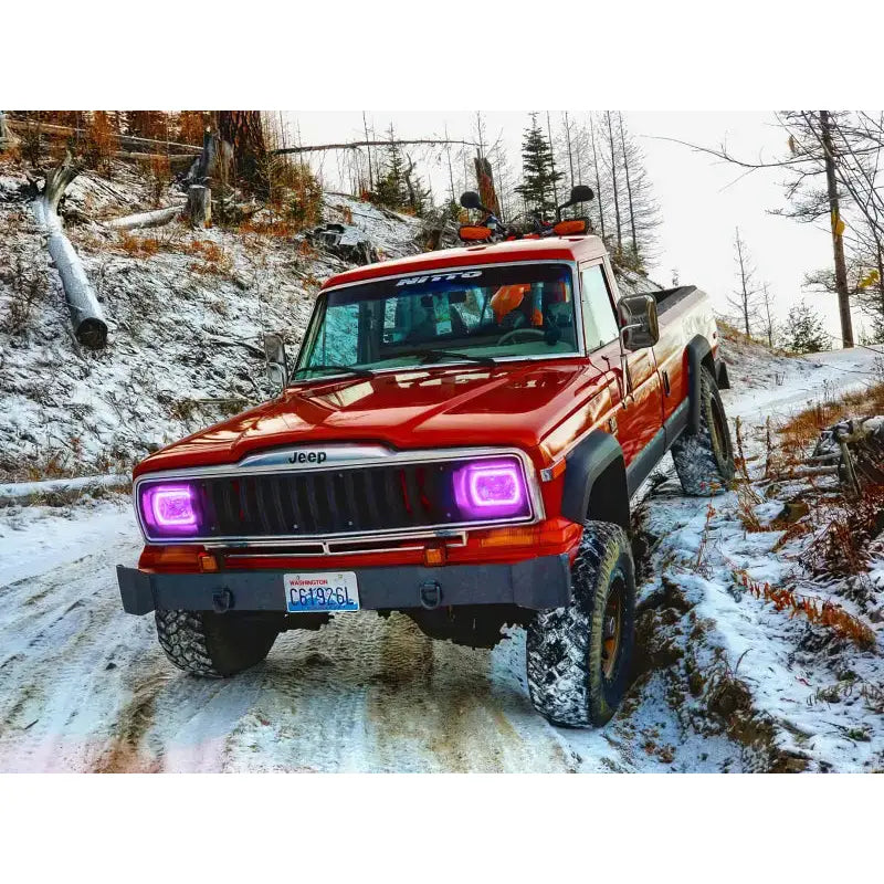Oracle Pre-Installed Lights 7x6 IN. Sealed Beam - ColorSHIFT Halo - Truck & Automotive