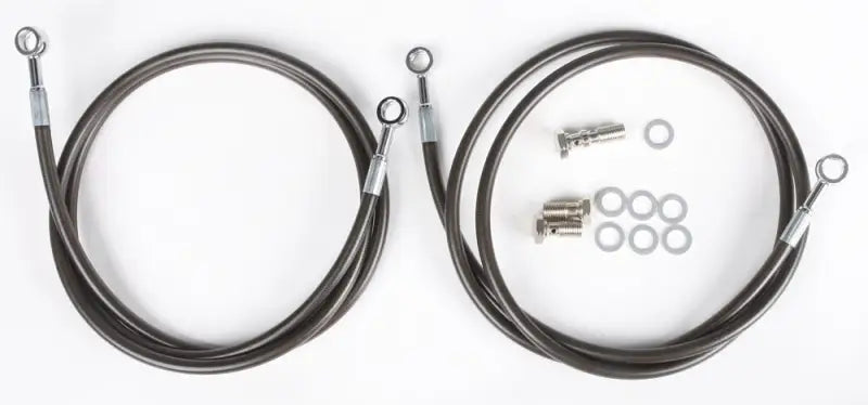 OUT500-2F-2SMK Brakeline Frt 2line Pol + 2’’Smk - Front Brake Line Kit