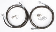 OUT500-2F-SMK Brakeline Frt 2line Pol Smoke - Front Brake Line Kit
