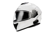 Outforce Full Face Helmet Bluetooth Glossy White Md