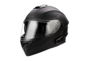 Outforce Full Face Helmet Bluetooth Matte Black Lg