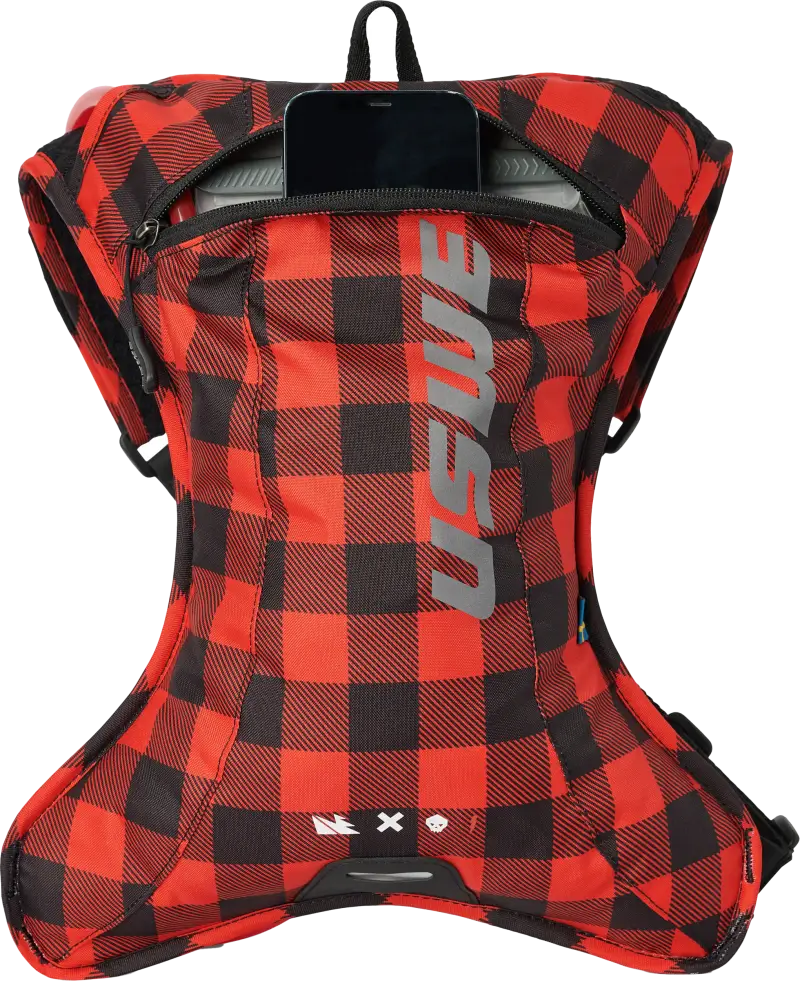 Outlander 2l Hydration Pack Flannel Red/Black - USWE