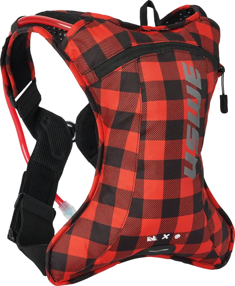 Outlander 2l Hydration Pack Flannel Red/Black - USWE